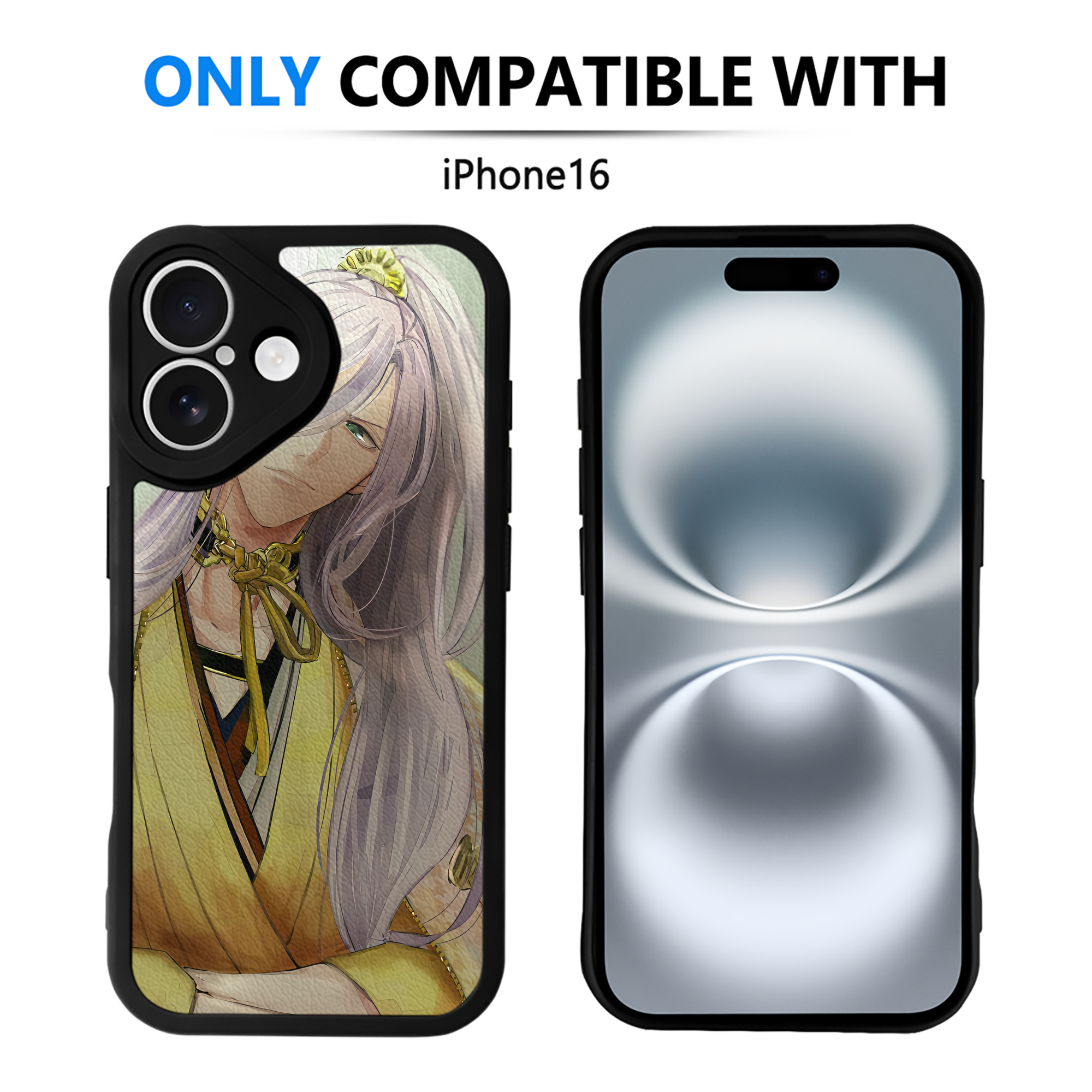 （画像用） 刀剣乱舞 Touken Ranbu 【iPhone 16シリーズ対応】シリコンスマホケース（レザー調） 材質：シリコン